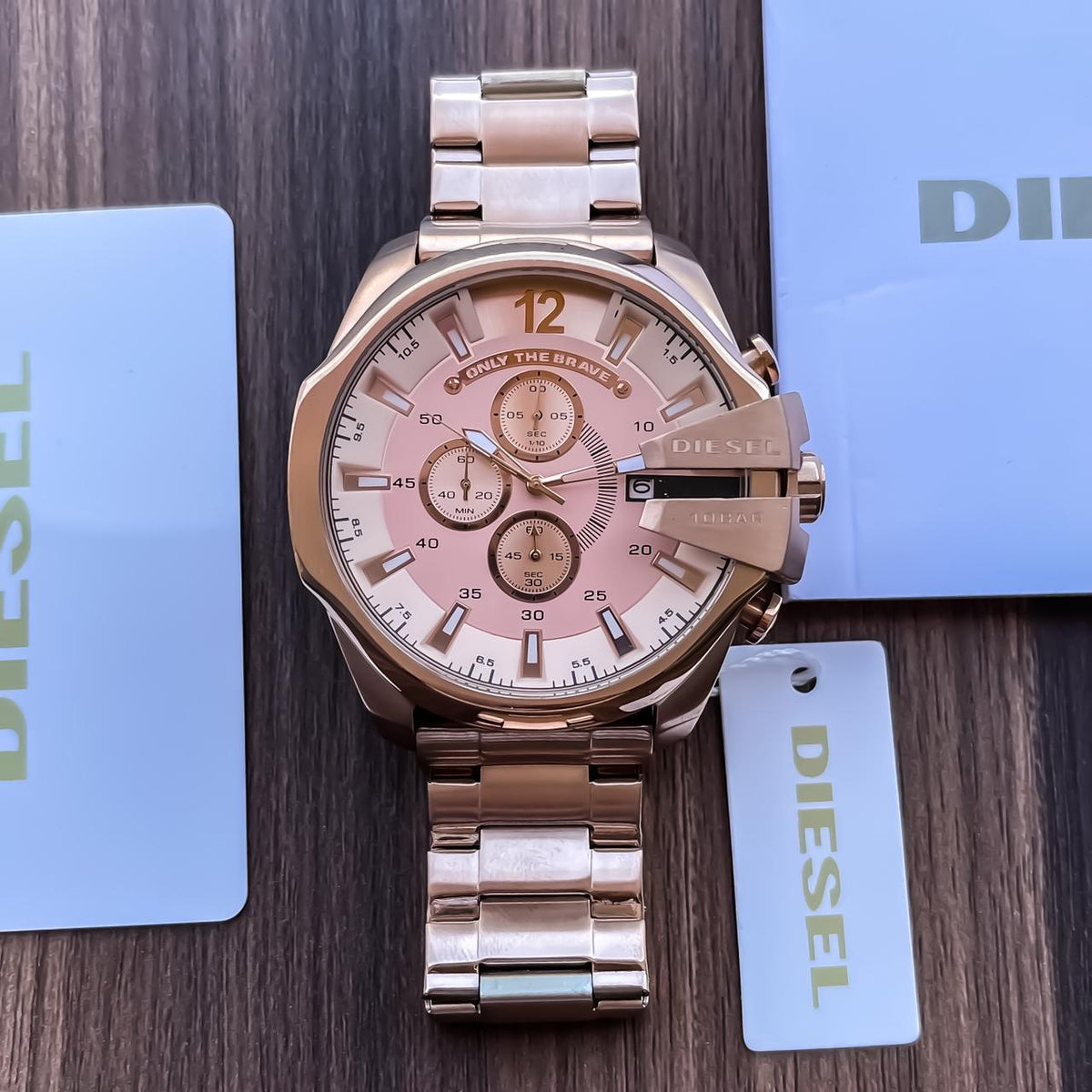 Diesel 10 Bar chronograph Rose Gold Men's Analog Watch