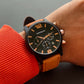 Mont Blanc Black dial leather belt men's Analog Watch