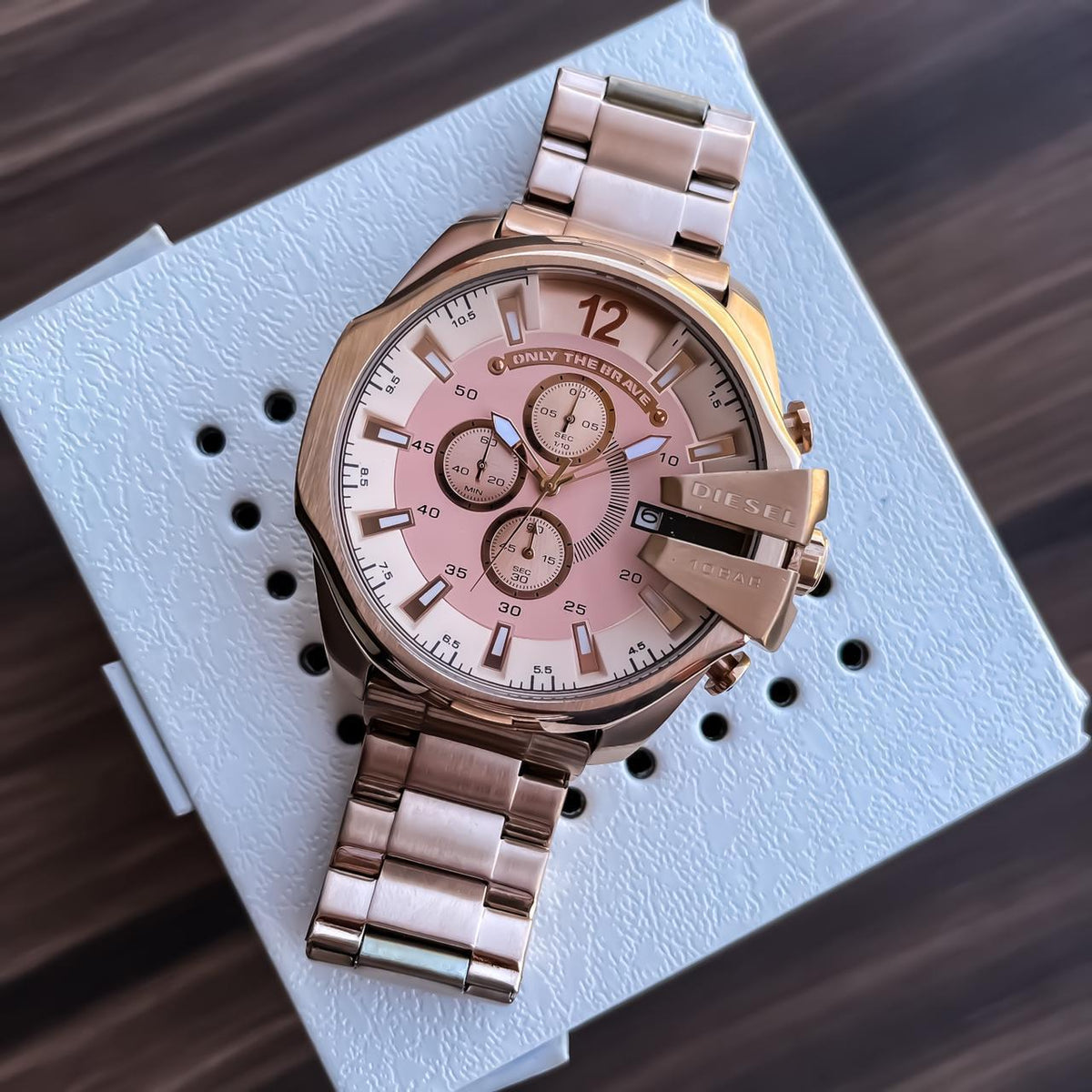 Diesel 10 Bar chronograph Rose Gold Men's Analog Watch