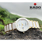Rado centrix white gold couple watches