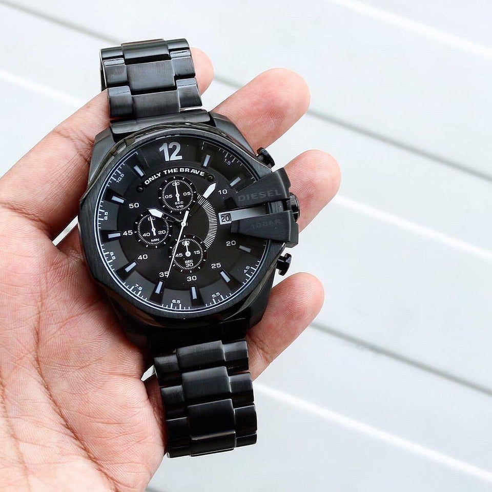 Diesel 10 Bar Black dial chronograph watch