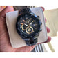 Edific Black dial stainless men's analog watch