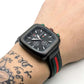 Gucci Chronograph Black Dial red Belt watch for men's