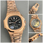 Patek Philippe nautilus copper stainless steel men's automatic watch