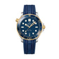 Omega Seamaster 300M Diver 42mm Watch with Blue Dial Two Tone