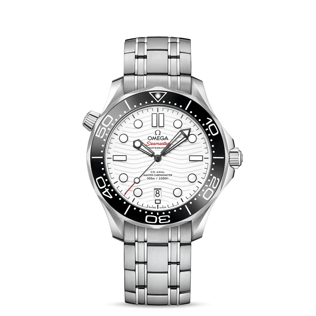Omega Seamaster Diver 300M Co‑Axial Master Chronometer White Dial 210.30.42.20.03.001 Men's watch