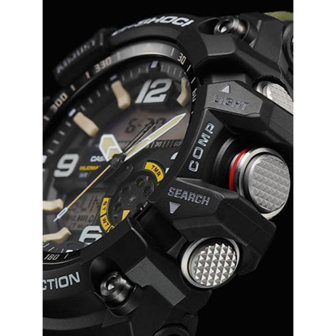 G Shock mudmaster Gg-1000 Green belt men's digital analogue watch