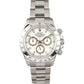 Rolex Daytona Automatic 116520 White dial with silver chain men's watch