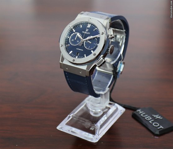 Hublot Big Bang Silver dial green Belt watch