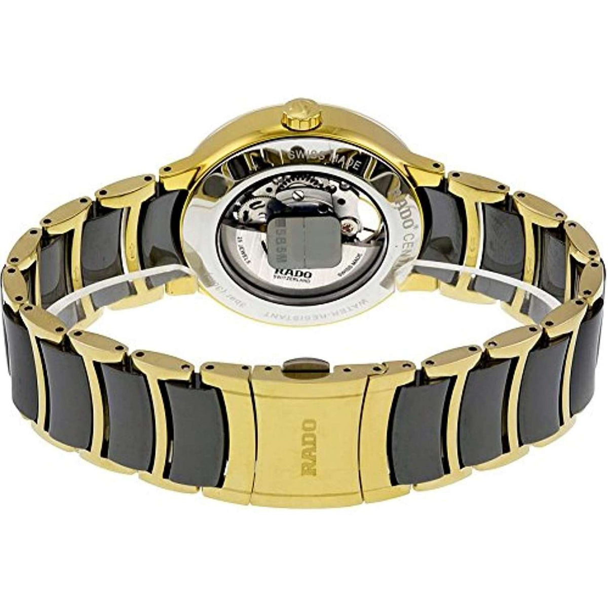 Rado Versatile Automatic Open heart Gold Blac chain men's watch