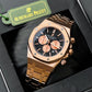 Audemars Piguet Black Dial gold chain men's watch