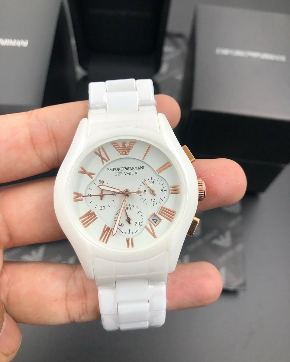 Armani Ceramic white ceramic watch for gents