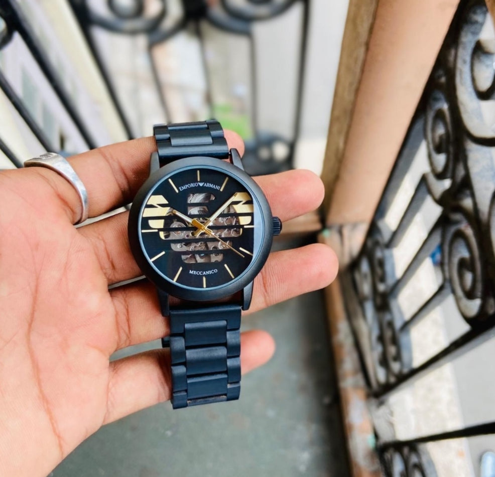Emporio Armani meccanico series men's watch