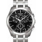 Tissot Black dial silver chain stainless steel men's watch