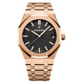 Audemars Piguet Black Dial Metal Belt For Men's watch