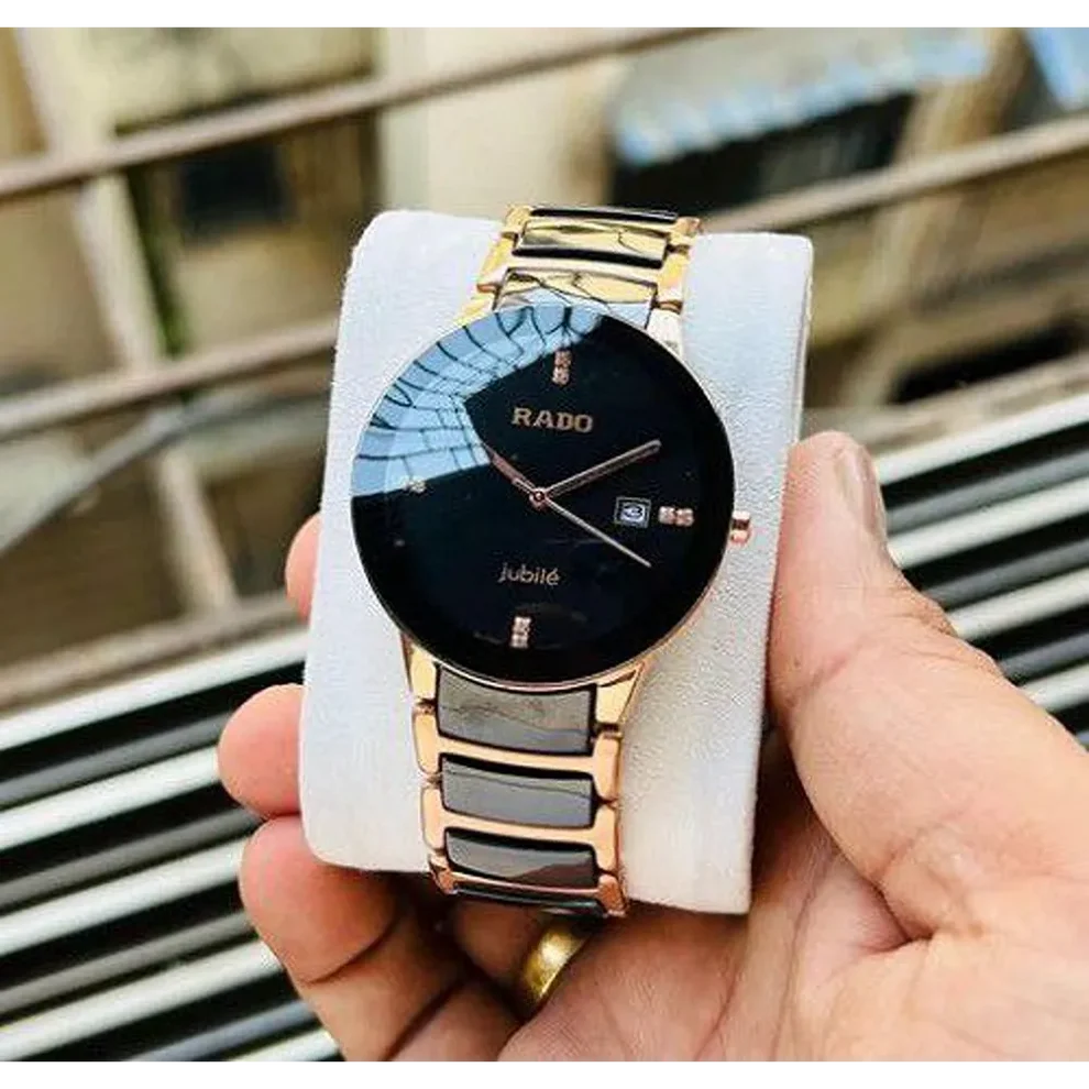 Rado Ceramic Black Dial For Men's Analog Watch