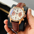 Tag Heuer Automatic White Dial Leather Belt Men's Watch