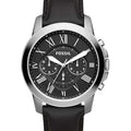 Fossil Silver Black Dial All Chronograph Working Men's Watch